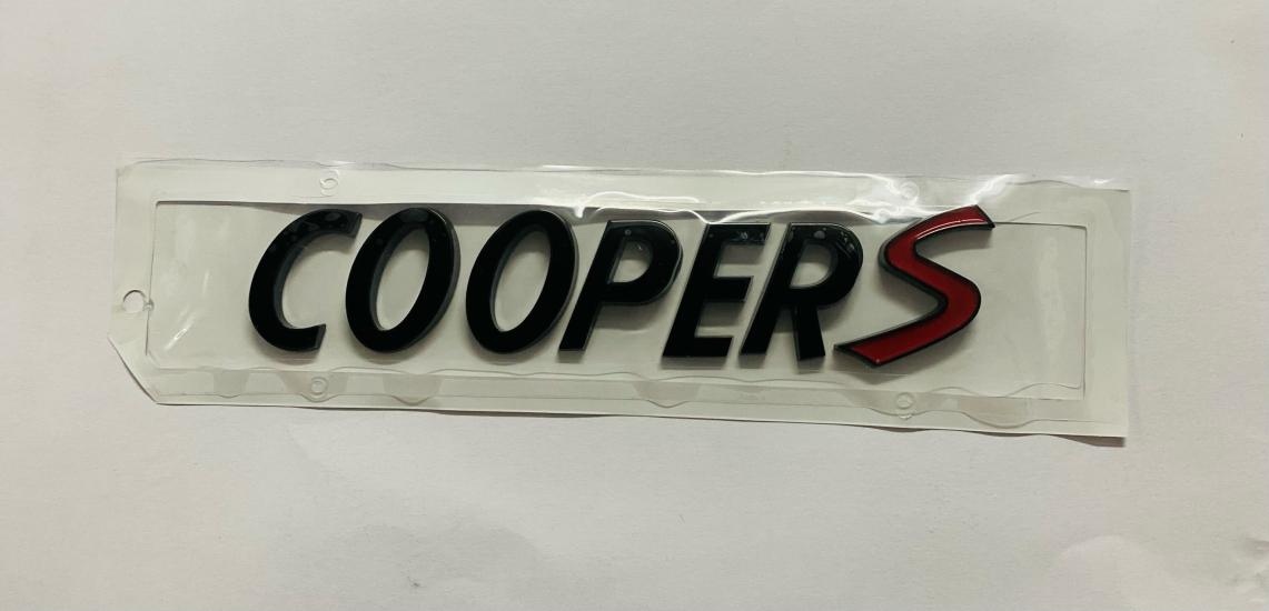 MİNİ COOPER S R53 2001 - 2006 ARKA BAGAJ YAZISI SİYAH
