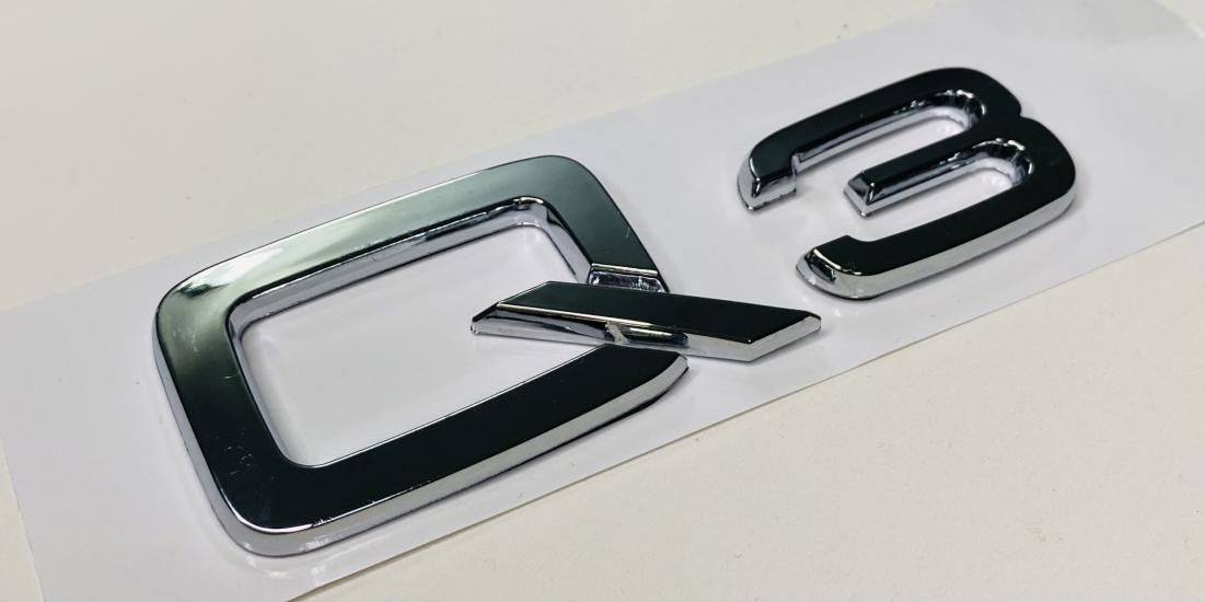 AUDİ Q3 2009 - 2020 2.0 TDİ ARKA BAGAJ YAZISI KROM SET